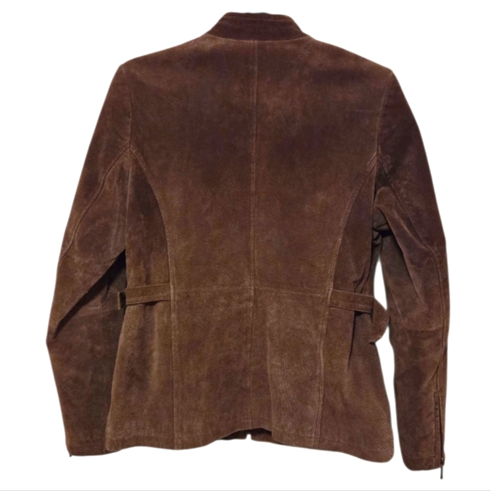 Relativity Brown Suede Zip Front Jacket - image 2